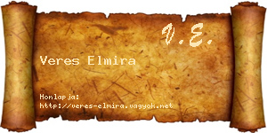 Veres Elmira névjegykártya